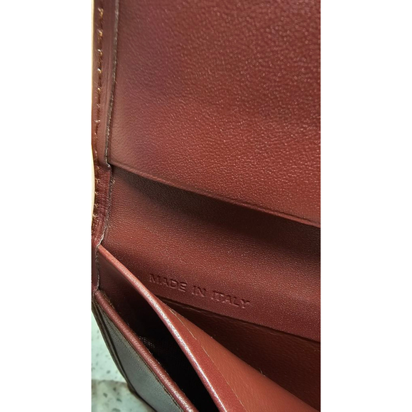 90s Vintage Cartier Long Wallet Mustline Bordeaux Leather - Picture 6 of 9
